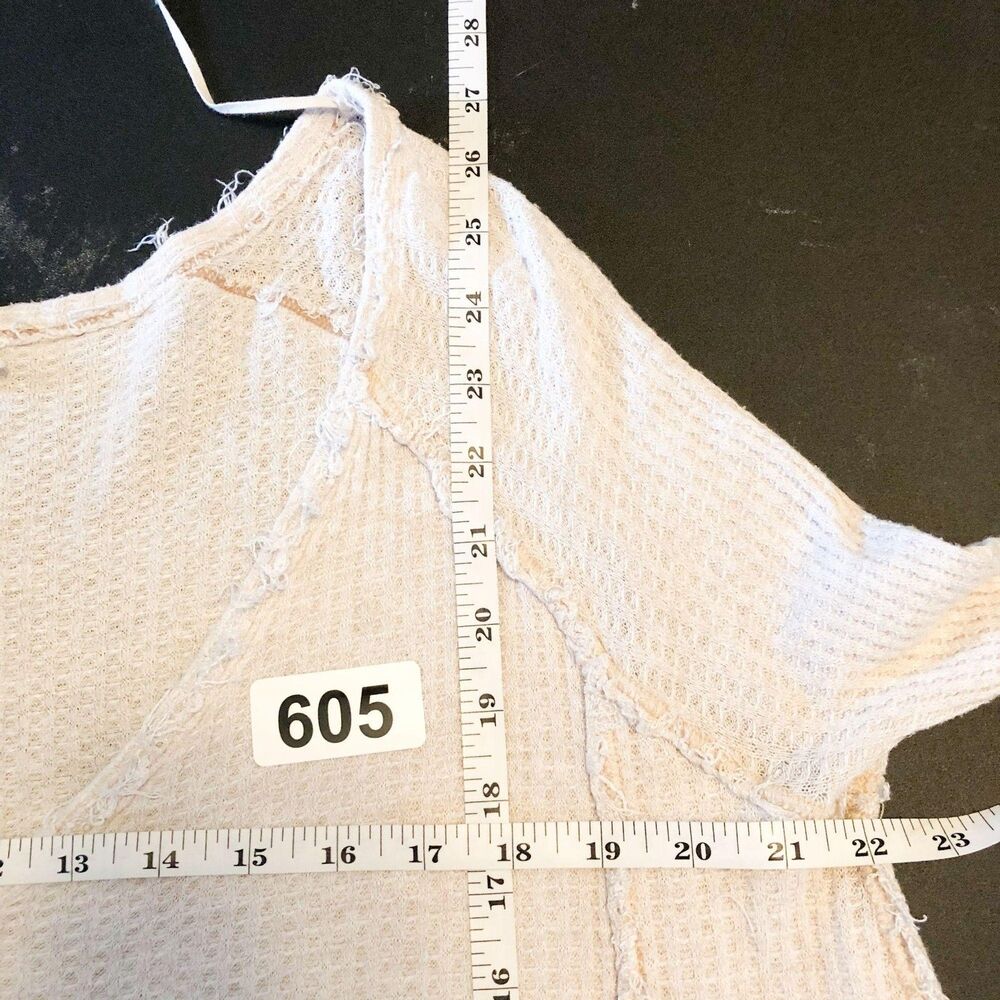 We The Free Waffle Knit Distressed V Neck - Picture 7 of 7